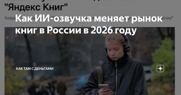 Как ИИ-озвучка меняет рынок книг в России в 2026 году